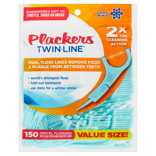 Plackers Twinline Flossups 150ct