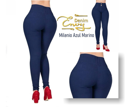 Pantalón De Vestir Dama De Color Strech Jeans Mujer