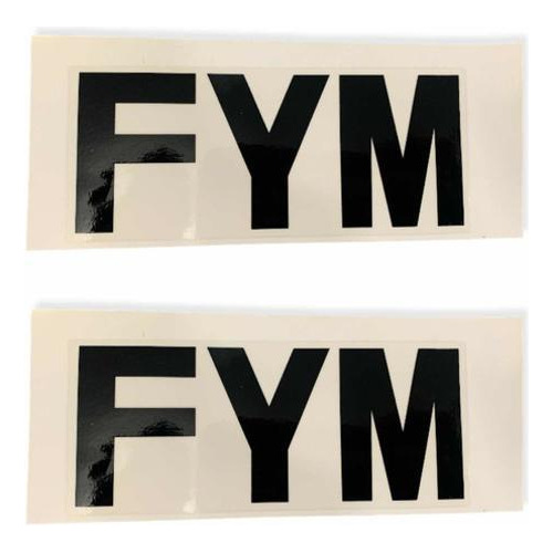 Par De Adesivo Fym (preto) Fym 250