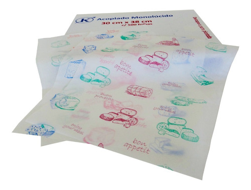 Papel Acoplado Para Frios Lanche 30x38 C/500 Folhas