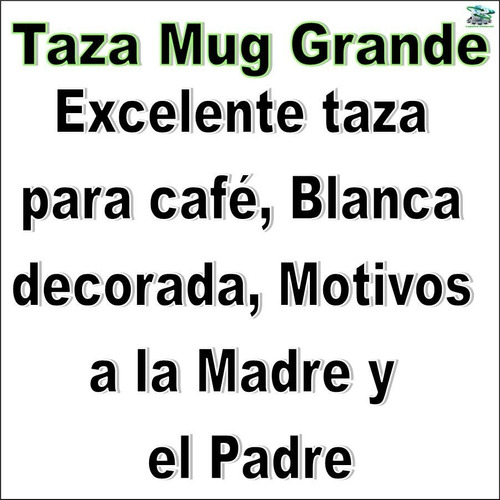 Set (2) Taza Mug Grande Día De La Madre Y Padre