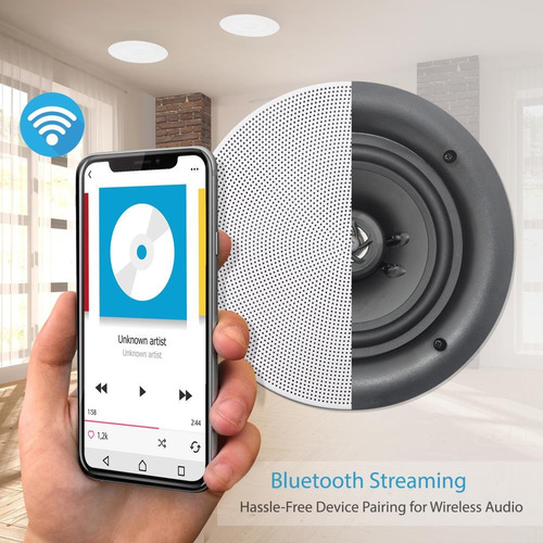 Pyle Kit 4 Parlantes 5.25 Pulgadas Bluetooth De Techo