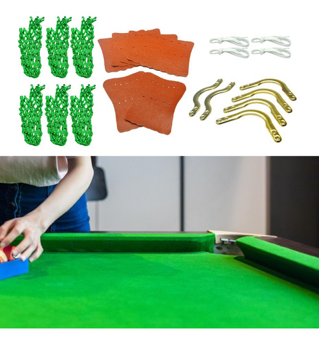 6x Nets Billiards Reemplace Los Bolsillos Web No Ensamblado