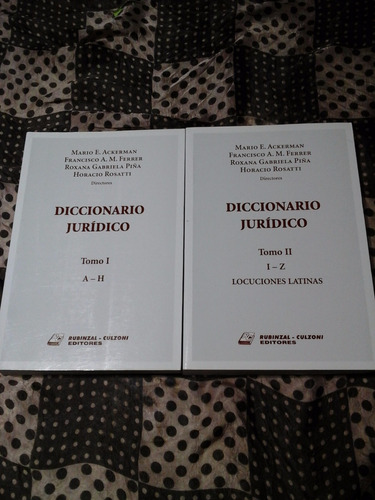 Diccionario Juridico. 2 Tomos (rustica) - Zona Vte. Lopez