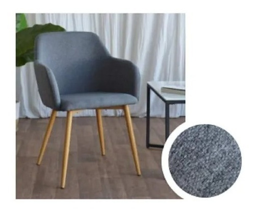 Imagen 2 de 7 de Silla Sophie Chenille Nordica Pack 2 Outlet