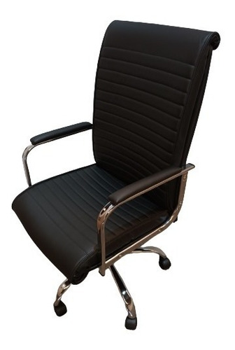 Sillon Ergonomico Escritorio Afrika Cromado Respaldo Alto