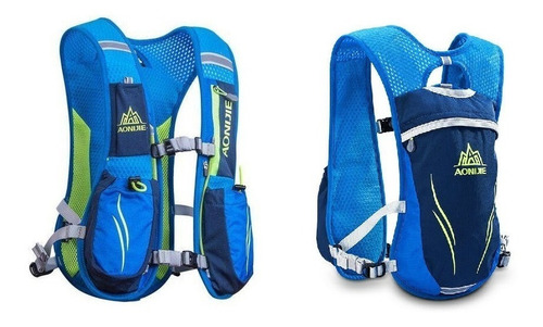 Mochila Deporte Correr Aonijie Ligera Hidratacion 5.5l E885 Color Azul