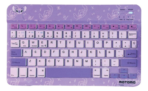 Kit Teclado Y Mouse Stitch Recargable Dual Bluetooth Lila