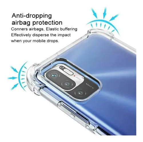 Protector Xiaomi Redmi Note 10 5g Antishock Transparente Transparente Nano Silicone Case