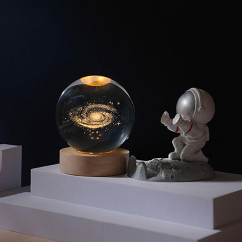 Lámpara De Noche De Bola De Cristal 3d De 80 Mm Lámpara De