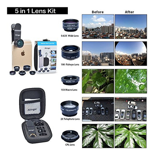 Camara Hd Lens Kit 5 1 Para iPhone 6 Plus Samsung Galaxy S7