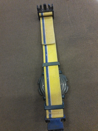 Relogio Raro Vintage G Shock Dw-003 Amarelo Pulseira Origina