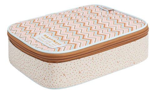 Estuche Box 100 Lápices Con Divisor Y Elástico Organizador S