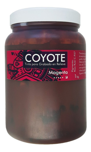 Tinta Para Grabado En Linoleo Coyote Frasco 1 Kg