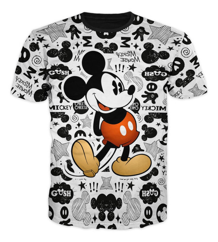 Camiseta Mickey Mouse Adultos Y Niños