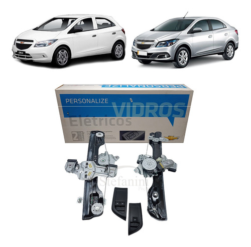 Kit Vidro Eletrico Dianteiro Onix 2013 2014 2015 Chevrolet
