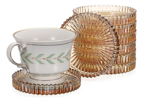 Set De 8 Posavasos Modernos Transparentes - Posavasos De Cri