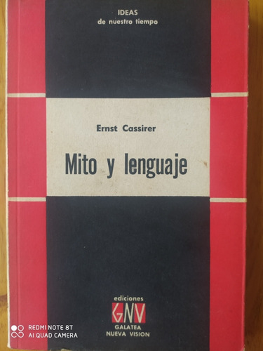 Mito Y Lenguaje / Ernst Cassirer