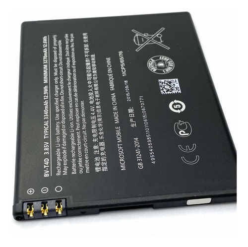 Batería Celular P/ Lumia 940xl 950xl Bv-t4d Genérica