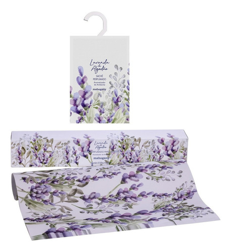 Kit Papel Perfumado E Sachê Lavanda & Algodão