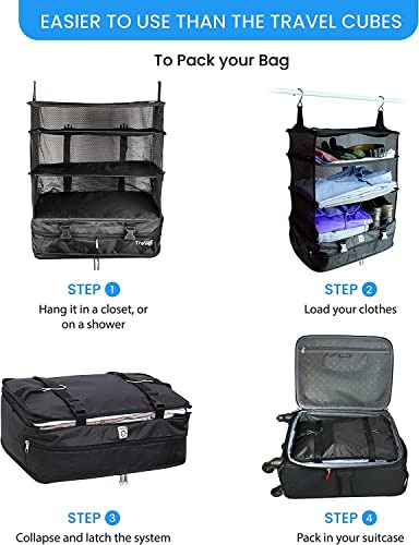 Sistema De Equipaje Portátil Stowngo Estantes De Viaje Colga