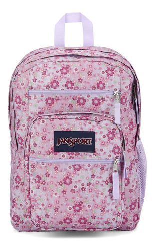 Mochila Jansport Big Student Estampado Color Baby Blossom Diseño De La Tela Liso