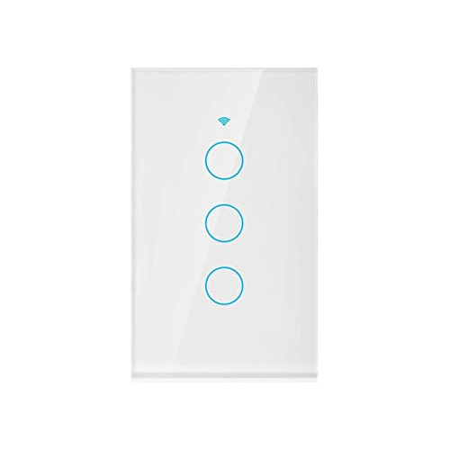 Switch Interruptor Wifi Sin Neutro 3 Tactil Google Home Mini