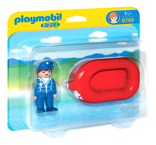 Playmobil 123 Bote Con Marinero 6795 Scarlet Kids