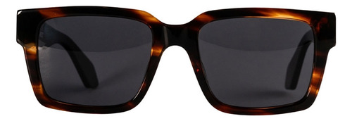 Lentes De Sol Emmet Cuadrados Unisex Animal Print Uv400 Negro / Print