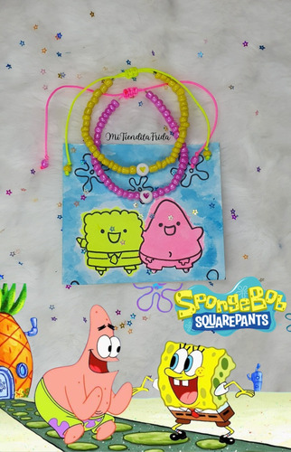 Bob Esponja Y Patricio Pulseras Para Compartir 