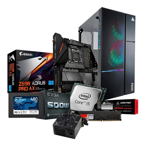 Computadora Gaming Core I5 10400 10ma Gen 8 Ram Ssd 480 Gb