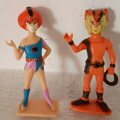 Figuras Thundercats Felino Y Felina Telepix Vintage 1985 (Usado)