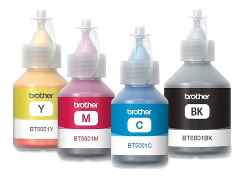 Botellas Tintas Originales Brother Bt5001 + Bt6001 Cmyk