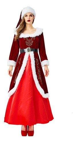 Disfraces De Navidad,conjunto De Ropa Papá Noel Para Mujer