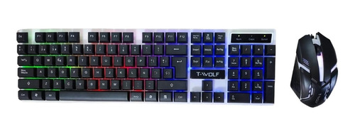 Combo Gamer Profeisonal Economico Rgb Teclado Y Mouse Alambr