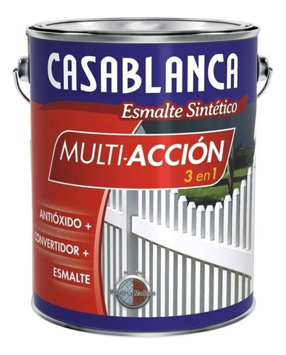 Esmalte + Convertidor + Antioxido X 4 L Casablanca 3 En 1 Mm