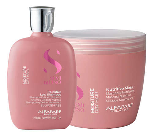 Kit Moisture Shampoo 250ml E Máscara 500ml - Alfaparf