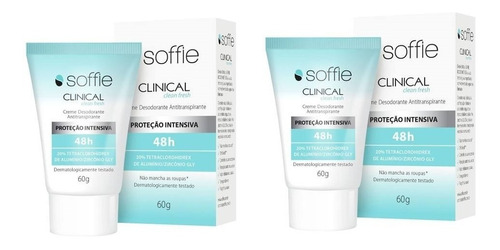 Kit Desodorante Antitranspirante Soffie Clinical Clean Fresh