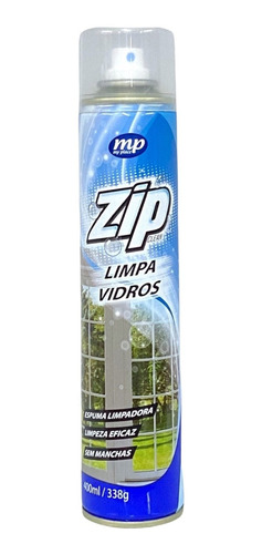 Imagem 1 de 1 de Limpa Vidros Zip Spray Espuma Eficaz Sem Manchas 400ml