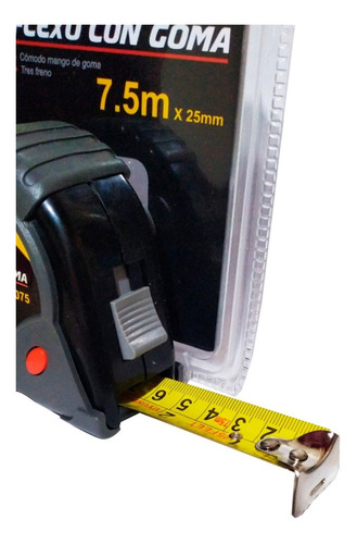Imagen 2 de 2 de Huincha Medir 7,5 M X 25mm Flexo Con Goma Uyustools