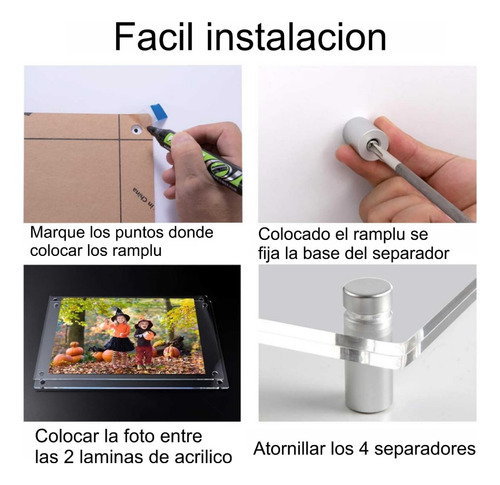 Marco Fotografías Afiches Diplomas Acrílico Transparente