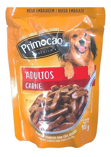Comida Húmeda Para Perro Adulto | Primocao | Carne X 100g