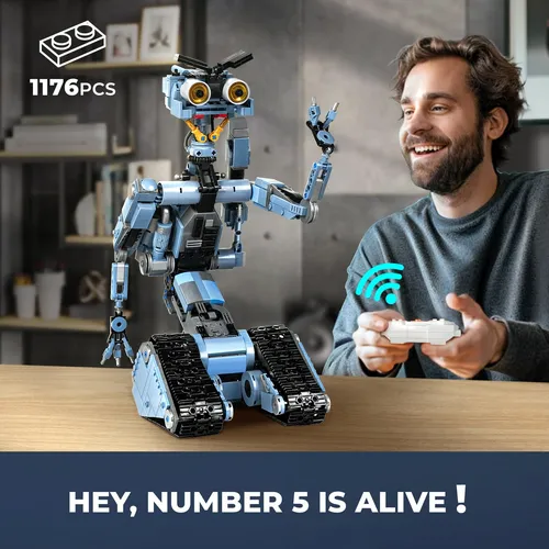 Set De Construcción Robot Johnny 5 Con Mando A Distancia De