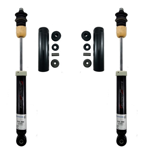 Imagen 6 de 7 de Kit X4 Amortiguadores Sachs Chevrolet Corsa / Classic / Celt