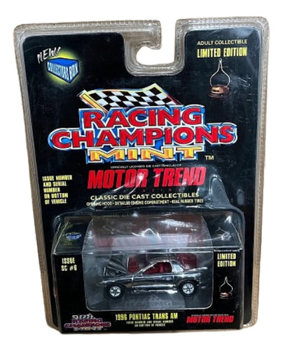 Racing Champions 1996 Pontiac Trans Am Cromado Lacrado 1:64
