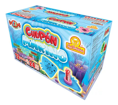 Caramelo En Forma De Chupon Marino D Display 24pz