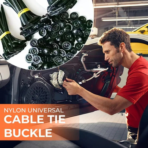 Hebilla Universal De Cable De Nylon,50pcs