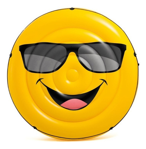 Colchoneta Inflable Pileta Intex Emoji Emoticon 173 X 27 Cm
