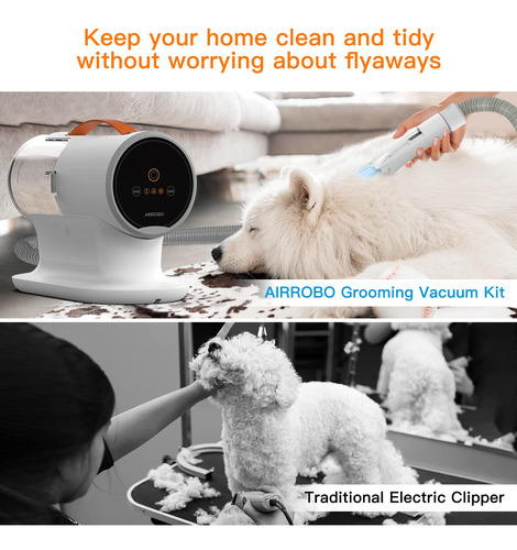Aspirador Para Cães Airrobo Pg100 12kpa Com 5 Ferramentas 2l