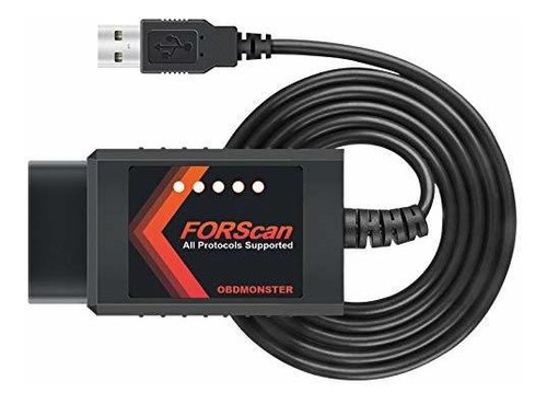 Forscan Elm327 Obd2 Adaptador Compatible Con Ford Obdii...